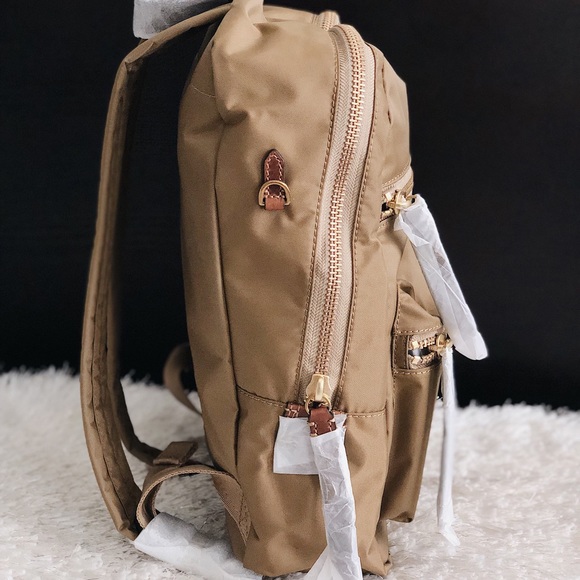 ✨New FRYE Ivy Nylon Backpack Tan 🎒 - Picture 4 of 8
